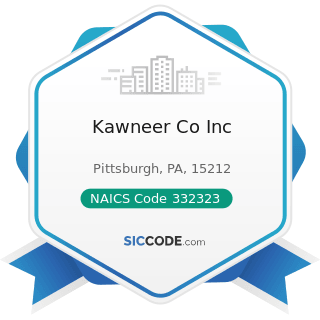 Kawneer Co Inc - NAICS Code 332323 - Ornamental and Architectural Metal Work Manufacturing