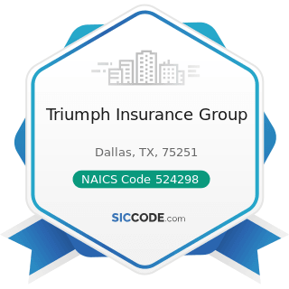 Triumph Insurance Group - NAICS Code 524298 - All Other Insurance Related Activities