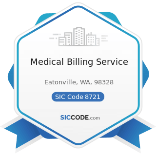 Medical Billing Service - SIC Code 8721 - Accounting, Auditing, and Bookkeeping Services