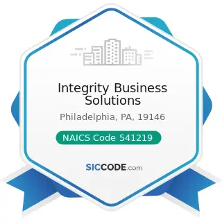 Integrity Business Solutions - NAICS Code 541219 - Other Accounting Services