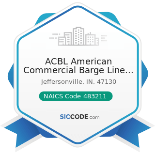 ACBL American Commercial Barge Line Jeffersonville - NAICS Code 483211 - Inland Water Freight...