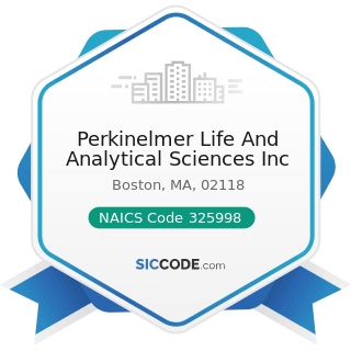 Perkinelmer Life And Analytical Sciences Inc - NAICS Code 325998 - All Other Miscellaneous...