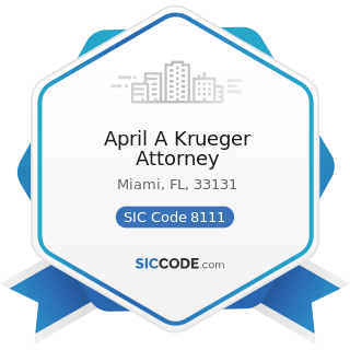 April A Krueger Attorney - SIC Code 8111 - Legal Services