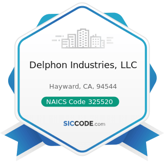 Delphon Industries, LLC - NAICS Code 325520 - Adhesive Manufacturing