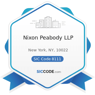 Nixon Peabody LLP - SIC Code 8111 - Legal Services