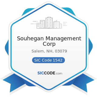 Souhegan Management Corp - SIC Code 1542 - General Contractors-Nonresidential Buildings, other...