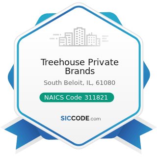 Treehouse Private Brands - NAICS Code 311821 - Cookie and Cracker Manufacturing