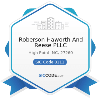 Roberson Haworth And Reese PLLC - SIC Code 8111 - Legal Services
