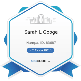 Sarah L Googe - SIC Code 8011 - Offices and Clinics of Doctors of Medicine