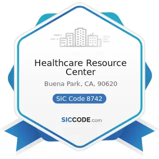Healthcare Resource Center - SIC Code 8742 - Management Consulting Services