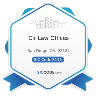 Cir Law Offices - SIC Code 8111 - Legal Services