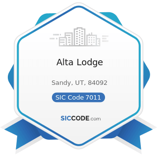 Alta Lodge - SIC Code 7011 - Hotels and Motels