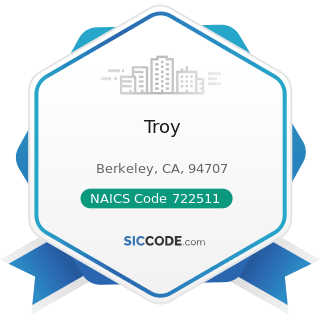 Troy - NAICS Code 722511 - Full-Service Restaurants