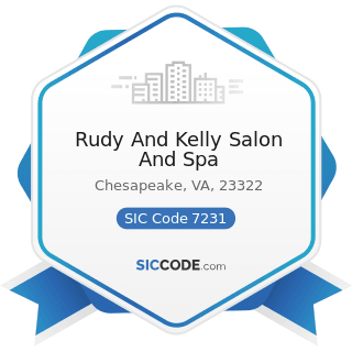 Rudy And Kelly Salon And Spa - SIC Code 7231 - Beauty Shops