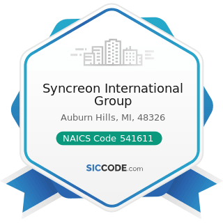 Syncreon International Group - NAICS Code 541611 - Administrative Management and General...
