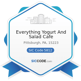 Everything Yogurt And Salad Cafe - SIC Code 5812 - Eating Places