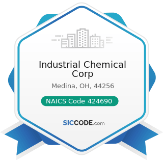 Industrial Chemical Corp - NAICS Code 424690 - Other Chemical and Allied Products Merchant...