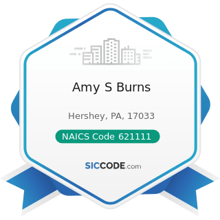 Amy S Burns - NAICS Code 621111 - Offices of Physicians (except Mental Health Specialists)