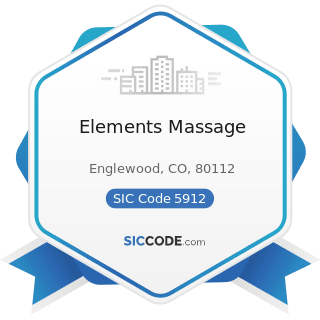 Elements Massage - SIC Code 5912 - Drug Stores and Proprietary Stores