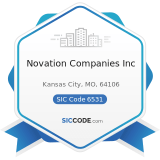 Novation Companies Inc - SIC Code 6531 - Real Estate Agents and Managers