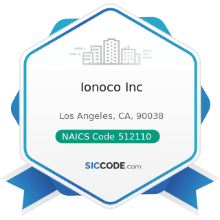 Ionoco Inc - NAICS Code 512110 - Motion Picture and Video Production