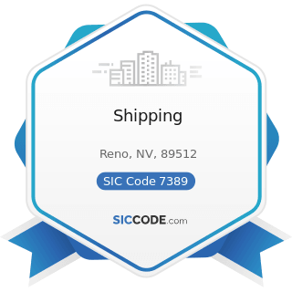 Shipping - SIC Code 7389 - Business Services, Not Elsewhere Classified