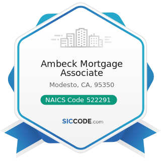 Ambeck Mortgage Associate - NAICS Code 522291 - Consumer Lending