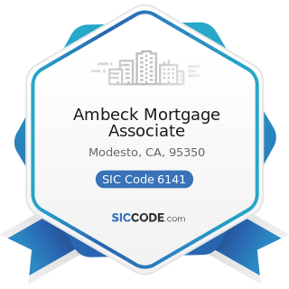 Ambeck Mortgage Associate - SIC Code 6141 - Personal Credit Institutions