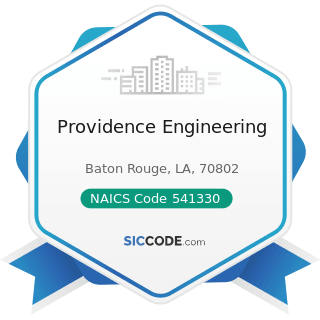 Providence Engineering - NAICS Code 541330 - Engineering Services