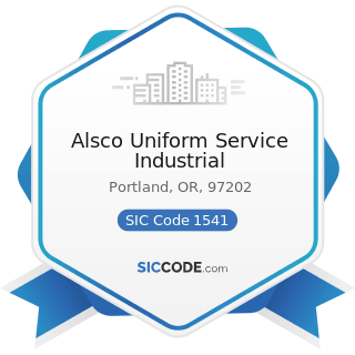 Alsco Uniform Service Industrial - SIC Code 1541 - General Contractors-Industrial Buildings and...