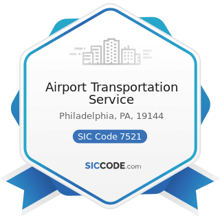 Airport Transportation Service - SIC Code 7521 - Automobile Parking