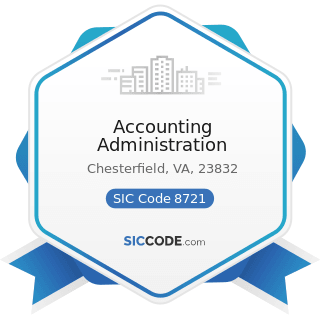 Accounting Administration - SIC Code 8721 - Accounting, Auditing, and Bookkeeping Services