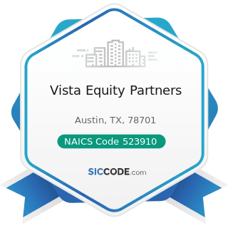 Vista Equity Partners - NAICS Code 523910 - Miscellaneous Intermediation