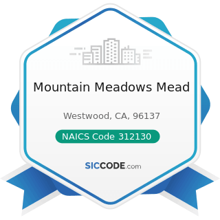 Mountain Meadows Mead - NAICS Code 312130 - Wineries