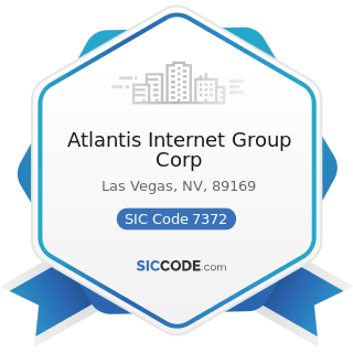 Atlantis Internet Group Corp - SIC Code 7372 - Prepackaged Software
