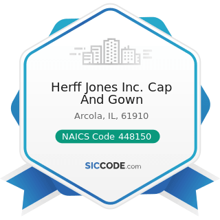 Herff Jones Inc. Cap And Gown - NAICS Code 448150 - Clothing Accessories Stores
