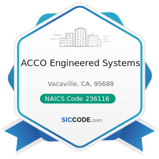 ACCO Engineered Systems - NAICS Code 236116 - New Multifamily Housing Construction (except...