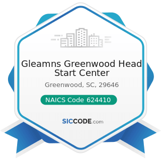 Gleamns Greenwood Head Start Center - NAICS Code 624410 - Child Care Services