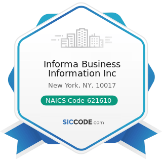 Informa Business Information Inc - NAICS Code 621610 - Home Health Care Services