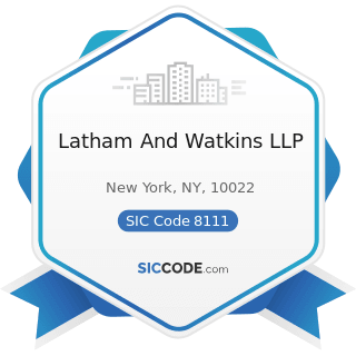 Latham And Watkins LLP - SIC Code 8111 - Legal Services