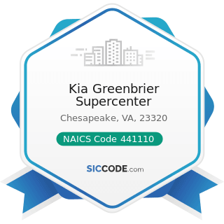 Kia Greenbrier Supercenter - NAICS Code 441110 - New Car Dealers