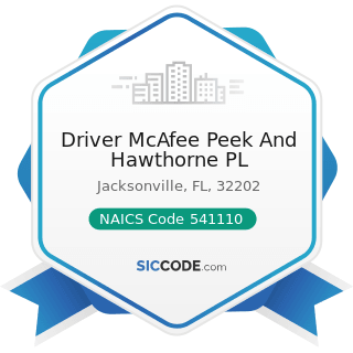 Driver McAfee Peek And Hawthorne PL - NAICS Code 541110 - Offices of Lawyers