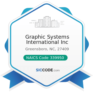 Graphic Systems International Inc - NAICS Code 339950 - Sign Manufacturing