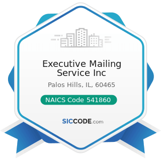 Executive Mailing Service Inc - NAICS Code 541860 - Direct Mail Advertising