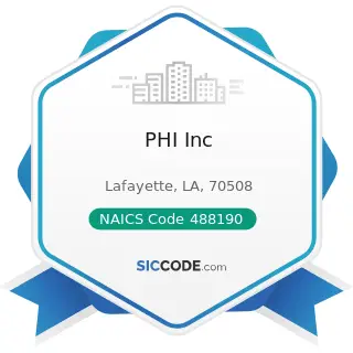 PHI Inc - NAICS Code 488190 - Other Support Activities for Air Transportation