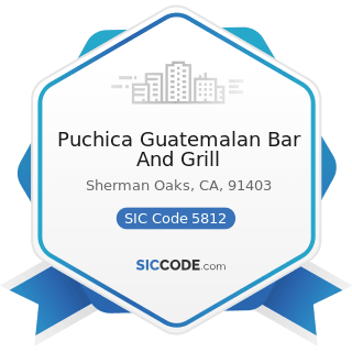 Puchica Guatemalan Bar And Grill - SIC Code 5812 - Eating Places