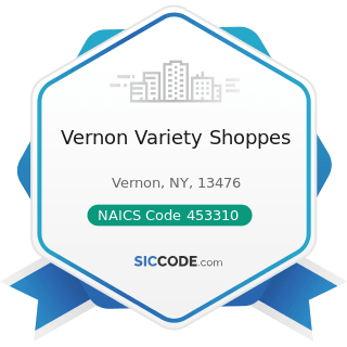 Vernon Variety Shoppes - NAICS Code 453310 - Used Merchandise Stores