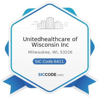 Unitedhealthcare of Wisconsin Inc - SIC Code 6411 - Insurance Agents, Brokers and Service