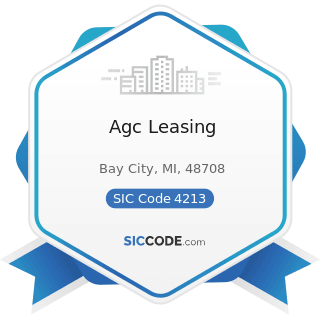 Agc Leasing - SIC Code 4213 - Trucking, except Local