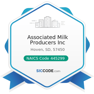 Associated Milk Producers Inc - NAICS Code 445299 - All Other Specialty Food Stores